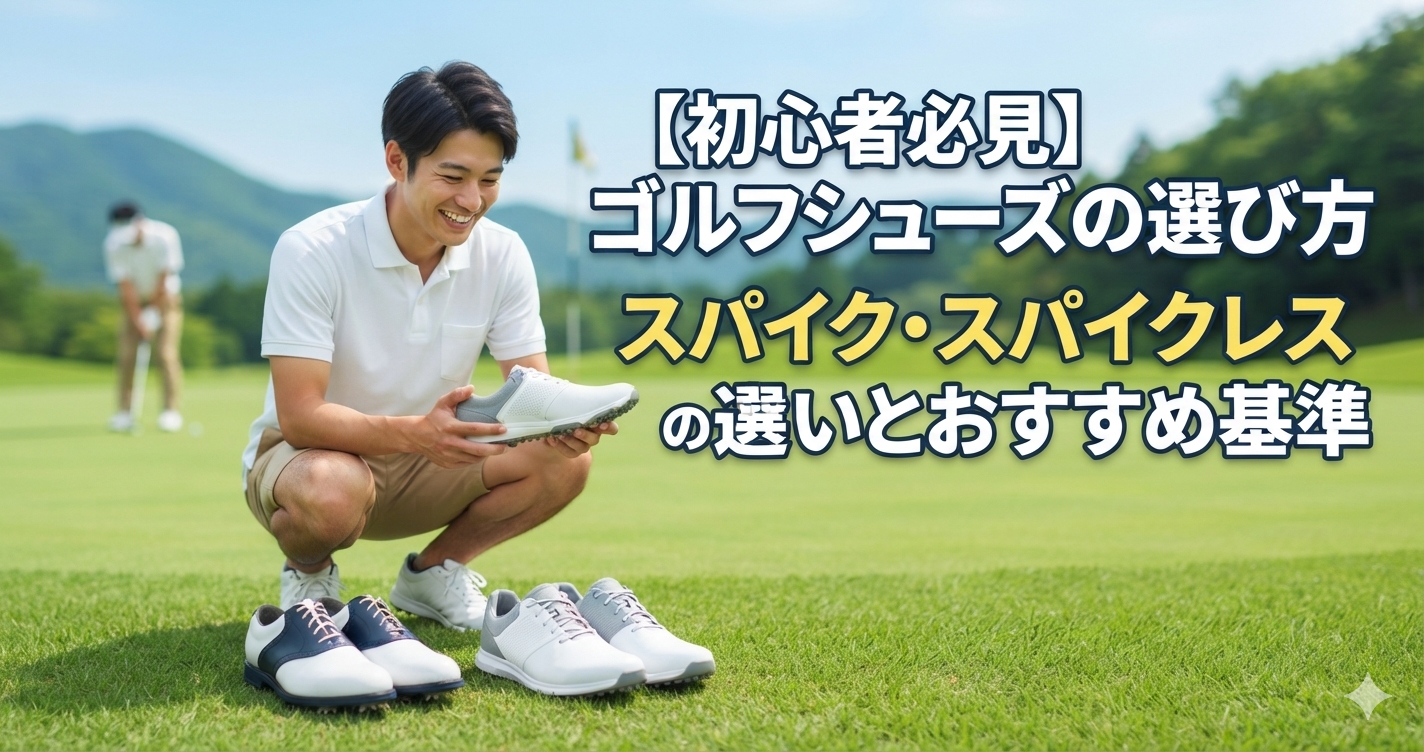 ゴルフシューズの選び方｜スパイク・スパイクレスの違いと初心者向けおすすめ基準