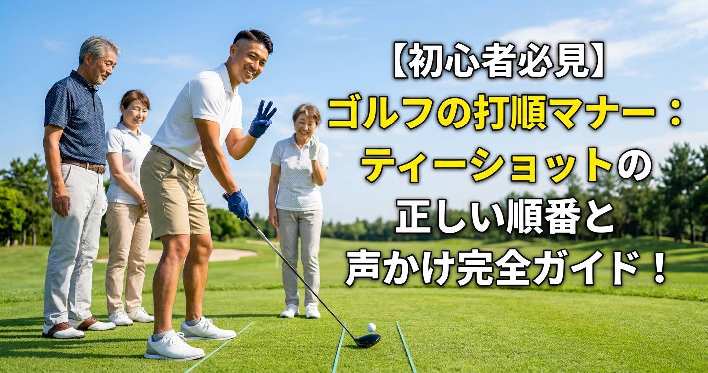 ゴルフの打順マナー｜ティーショットからグリーンまで正しい順番と声かけ