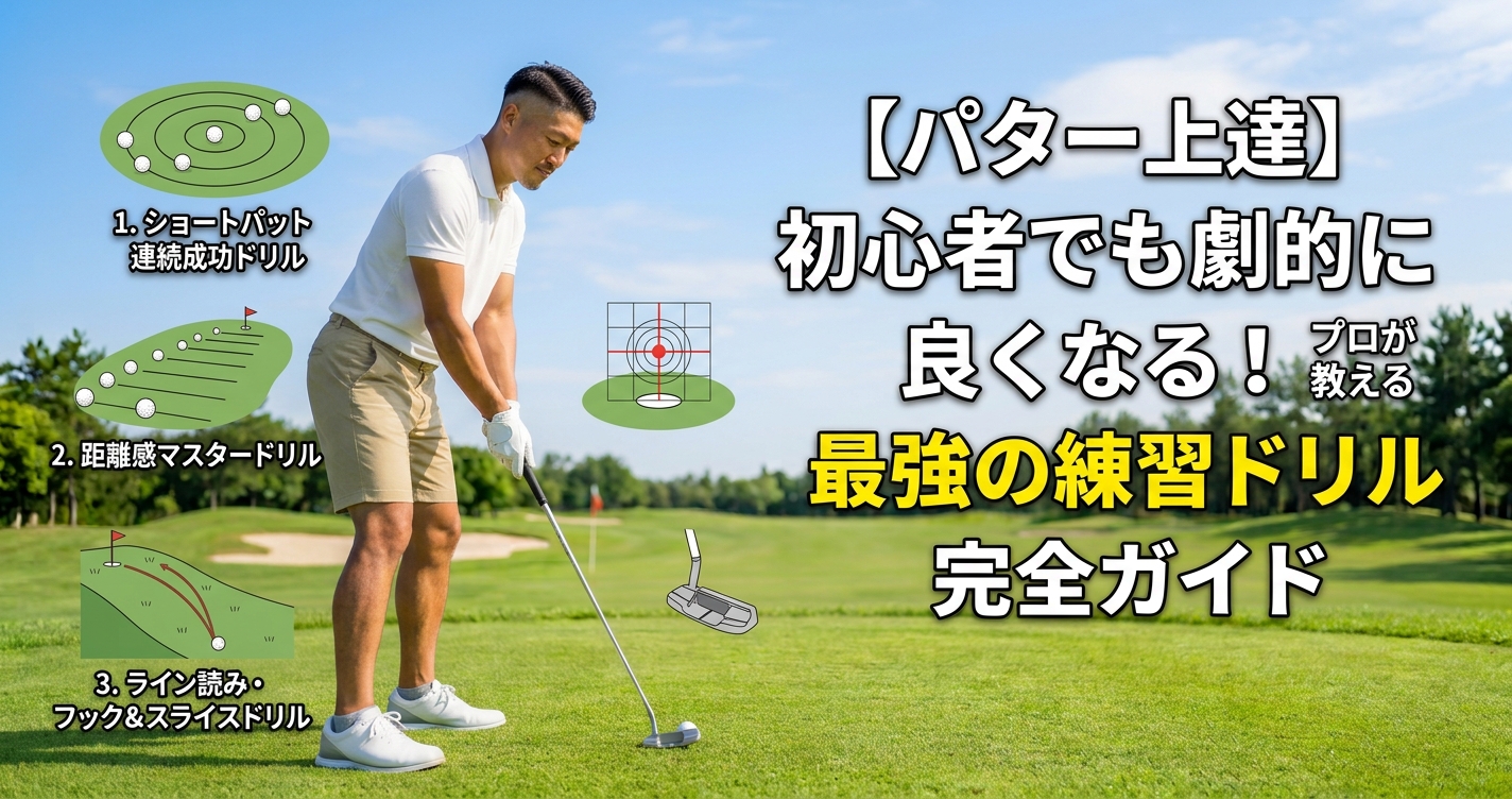 パット数を減らすための練習ドリル集｜3パットをなくして30台を目指す